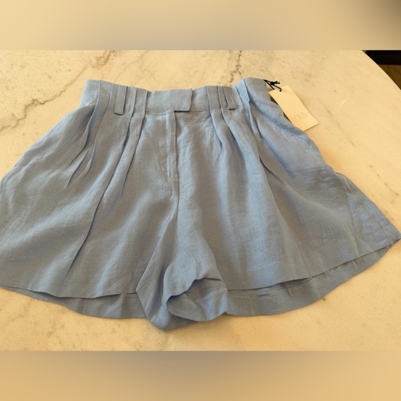 ZARA 100% LINEN SHORTS - Picture 12 of 16